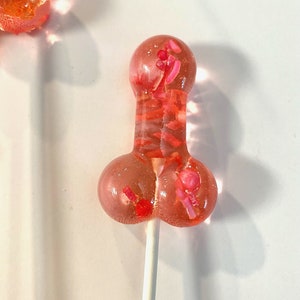 Set/16 Rose Gold Penis lollipops Hard Candy penis lollipop, Girls Night Out, bachelorette party favors, night club party image 6