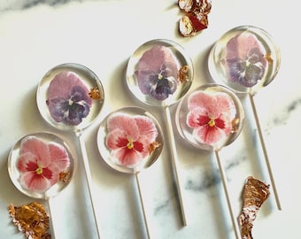 Blommiga penséklubbor: Bröllopsgåvor till brud/bröllop - (Set om 12)