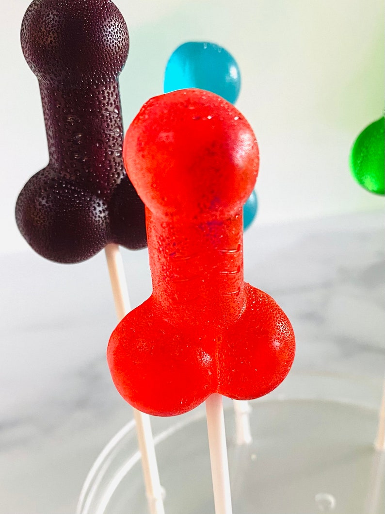 Set/16 Penis lollipops Hard Candy lollipops, Girls Night Out, Gay Pride, funny shape lollipops, bachelorette party lollipops image 4