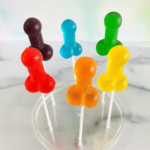 Set/16 Penis lollipops Hard Candy lollipops, Girls Night Out, Gay Pride, funny shape lollipops, bachelorette party lollipops image 3