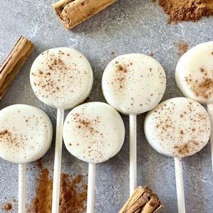 Mexican Horchata Lollipops: Sweet Cinnamon Candy Pops - Party Favors - Piñata Stuffers (Count 16)