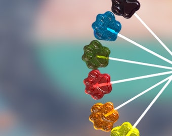 Paw Print Lollipops: Zootopia Themed Party Favors - Kids Birthday Candy (Set of 24)