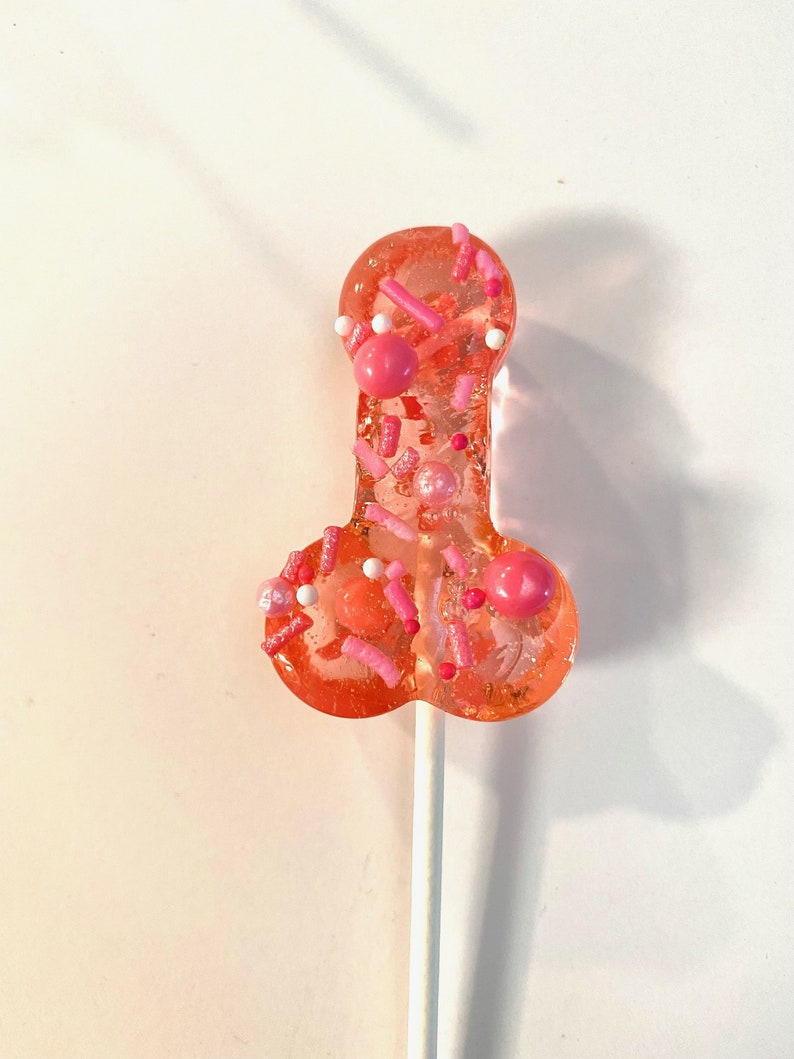 Set/16 Rose Gold Penis lollipops Hard Candy penis lollipop, Girls Night Out, bachelorette party favors, night club party image 2