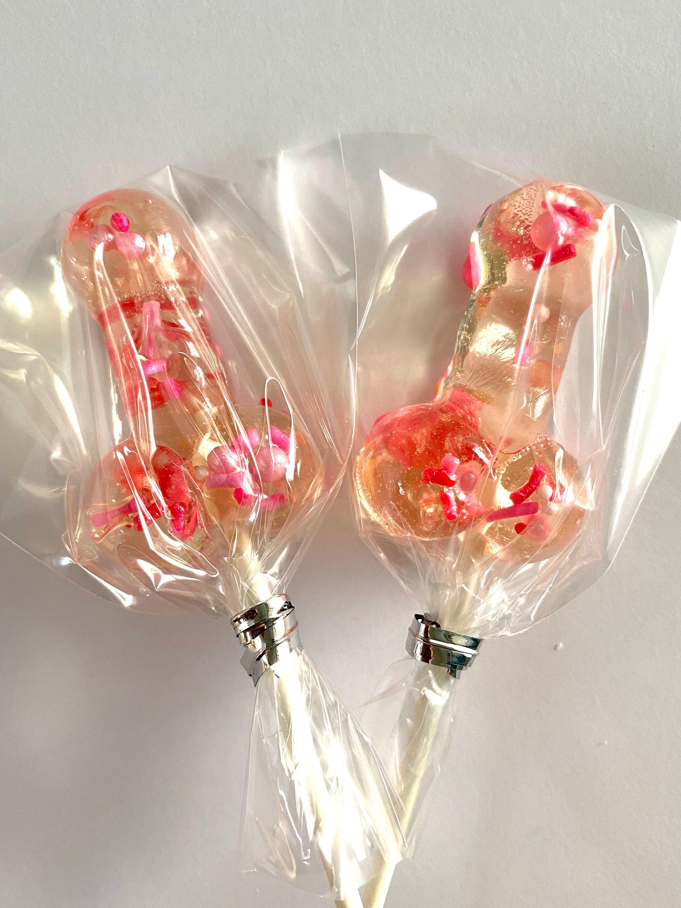 Set16 Bachelorette Clear Penis Lollipops Hard Candy Penis - Etsy