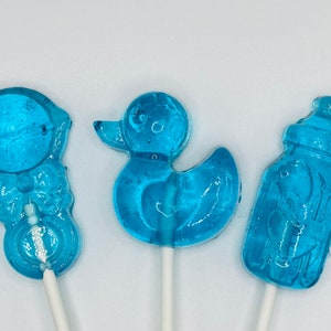 Baby Shower Lollipops: Bottle, Rattle, Duck Favors (Count 18)
