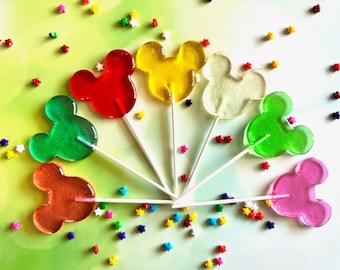 Mickey Mouse Lollipops: Disney-Inspired Candy Treats - Birthday and Celebration Candy - Party Favors  (Set of 18)