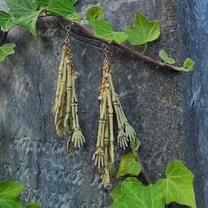 Extra Hand Large Statement Skeleton Arm Earrings - Halloween dark cottagecore aesthetic
