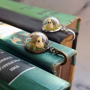 Adopt a Ghost Bookmark Grave - Glow-In-The-Dark Pet Ghost - Cottagecore Ghost in a Jar