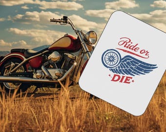 Spacious "Ride or Die," Motorcycle, Picnic Blanket for Outdoor Adventures, Travel, Camping Trips, Tailgates, Festivals, Runs.