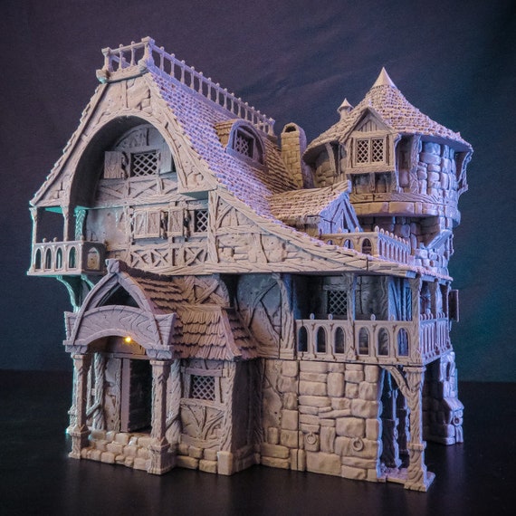 3d Printed Inn Tavern Miniature for Fantasy Tabletop Gaming - Etsy
