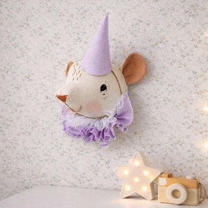 Supporto da parete a forma di testa di orso di peluche: decorazione per la cameretta dei bambini