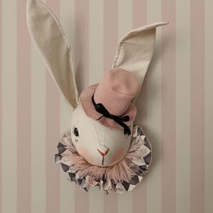 Rabbit Head, Wall Mount Head Rabbit, Baby Room Decor Stuffed Animal Heads Nursery Decor House Kids decor