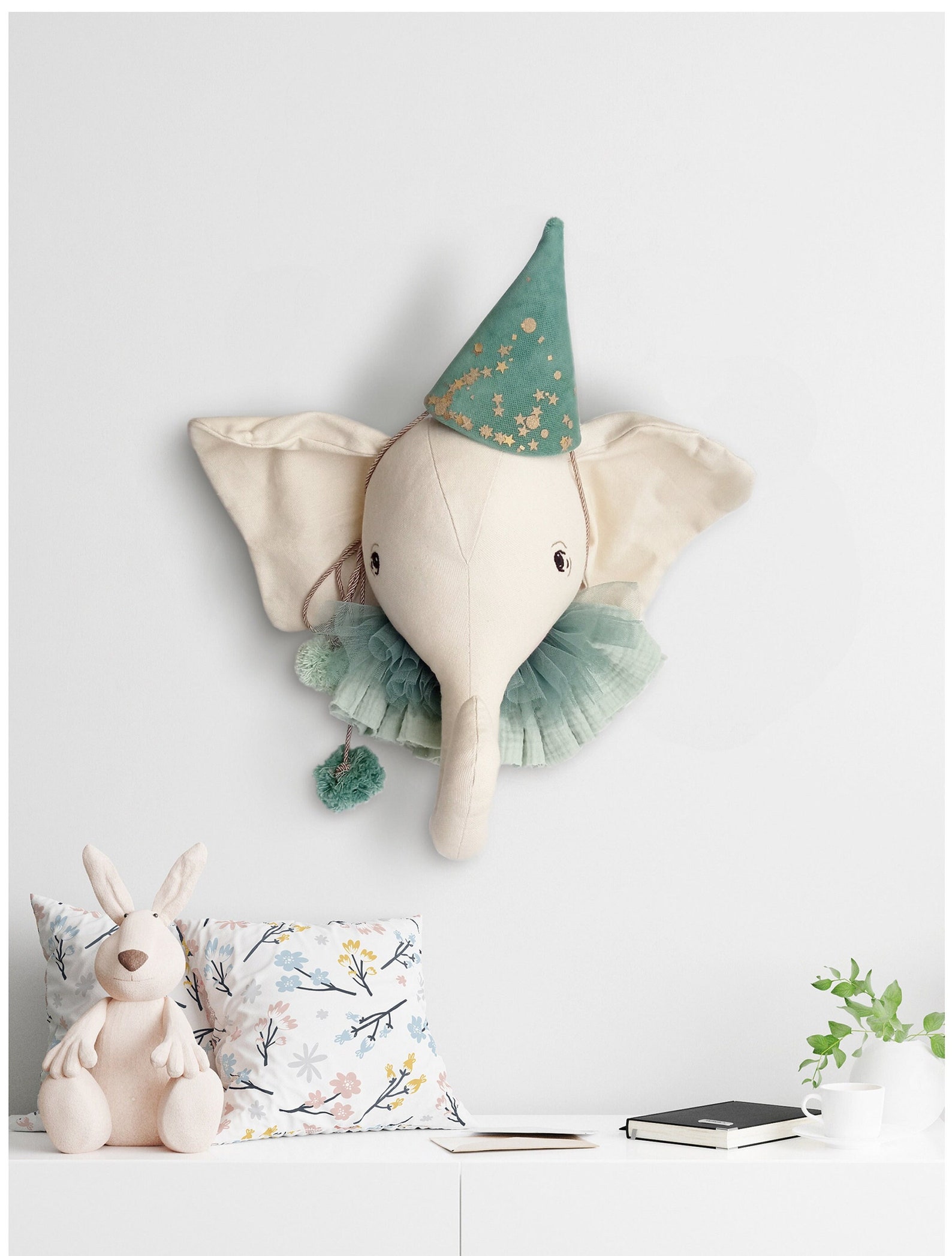Elephant Head Elephant Wall Mount Head Elephant Baby Room Etsy