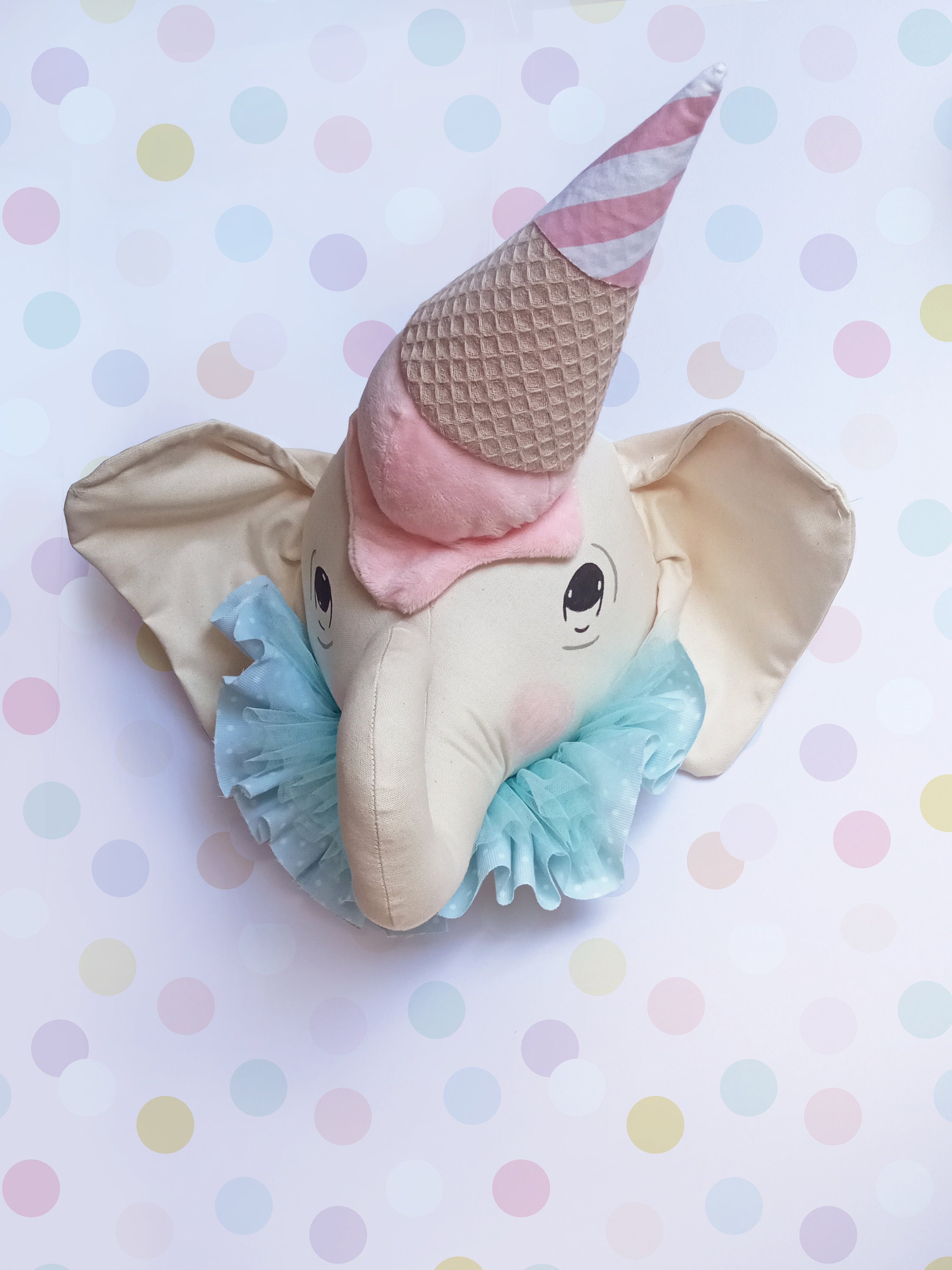 Elephant Head Elephant Wall Mount Head Elephant Baby Room Etsy