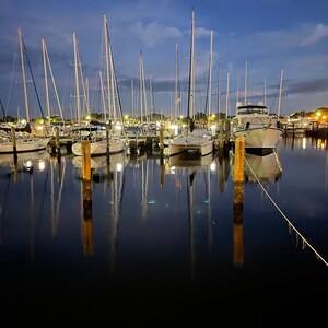 Digital Download | Printable Photography | Marina at Night