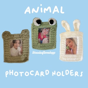 Crochet Animal Photocard Holders