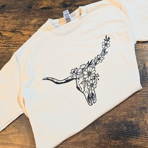 Floral Longhorn T-shirt