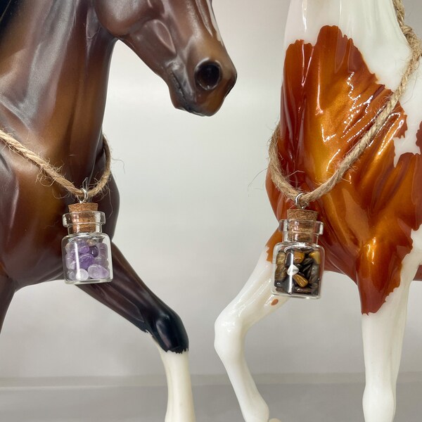 Model Horse Wishing Jar Necklaces - Breyer or Peterstone