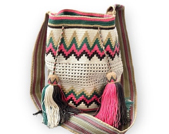 Colorful Crochet Mesh Bags | Boho Beach Bag for women | Cute Crossbody handbag for spring and summer