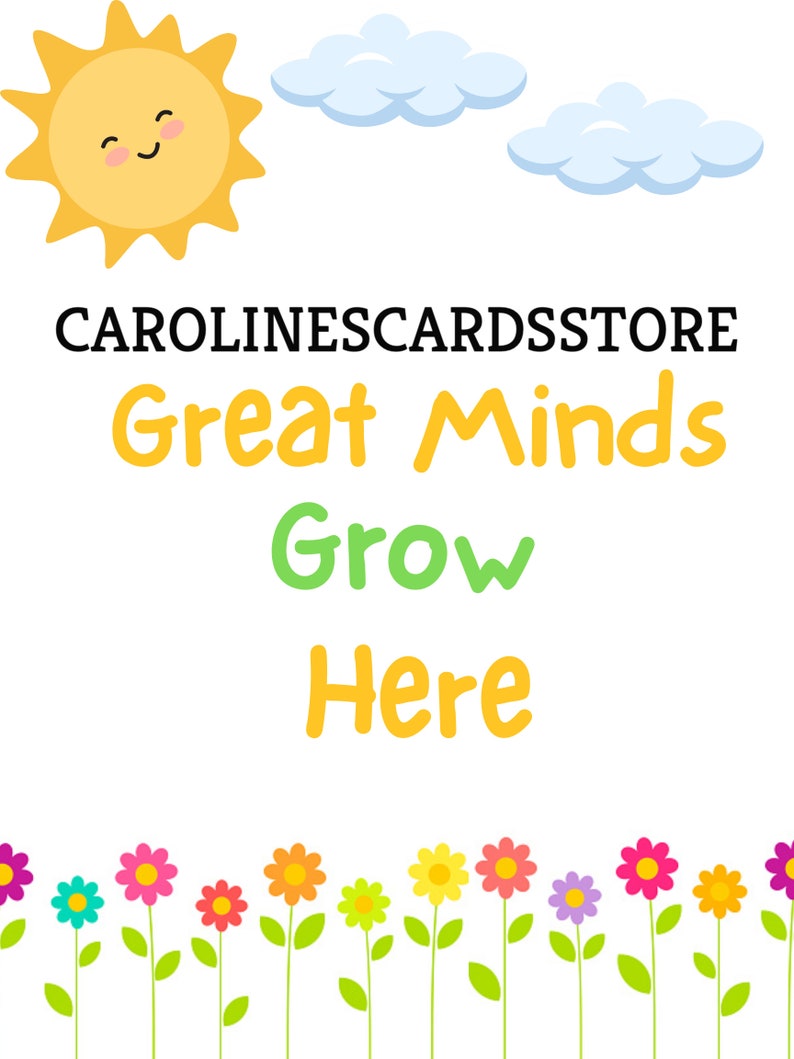 Digital Spring Classroom Posters Etsy