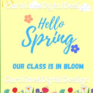 Spring Classroom Door Decoration
