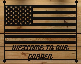 Vatertagsgeschenk, United States Metal Art, Metall Flagge, VeteranenTag Geschenk, Amerikanische Flagge, Geschenk für ihn, Militär Geschenk, Patriotisches Geschenk