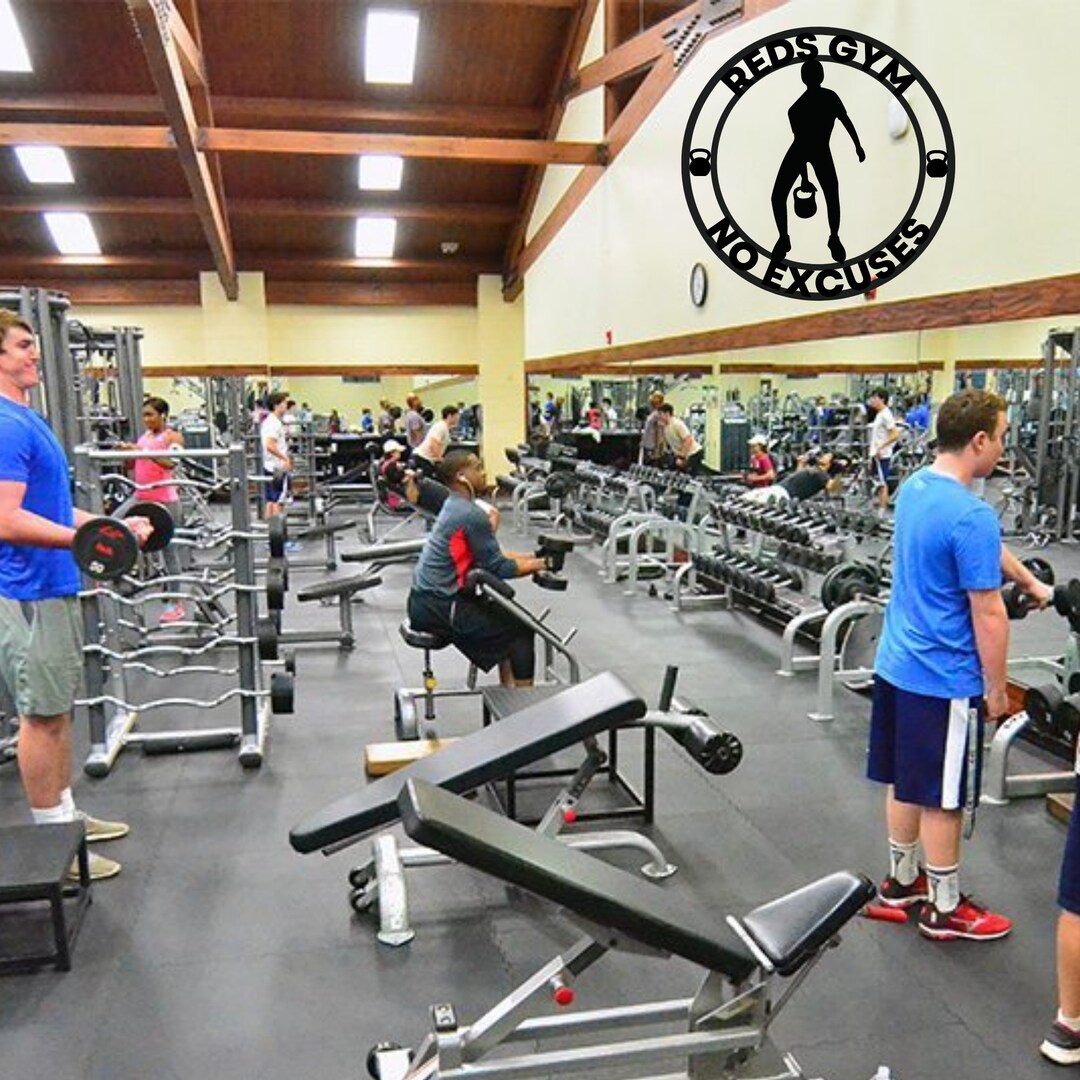 Gym Metal Wall Art, Personalized Home Gym Signs for Workout Room