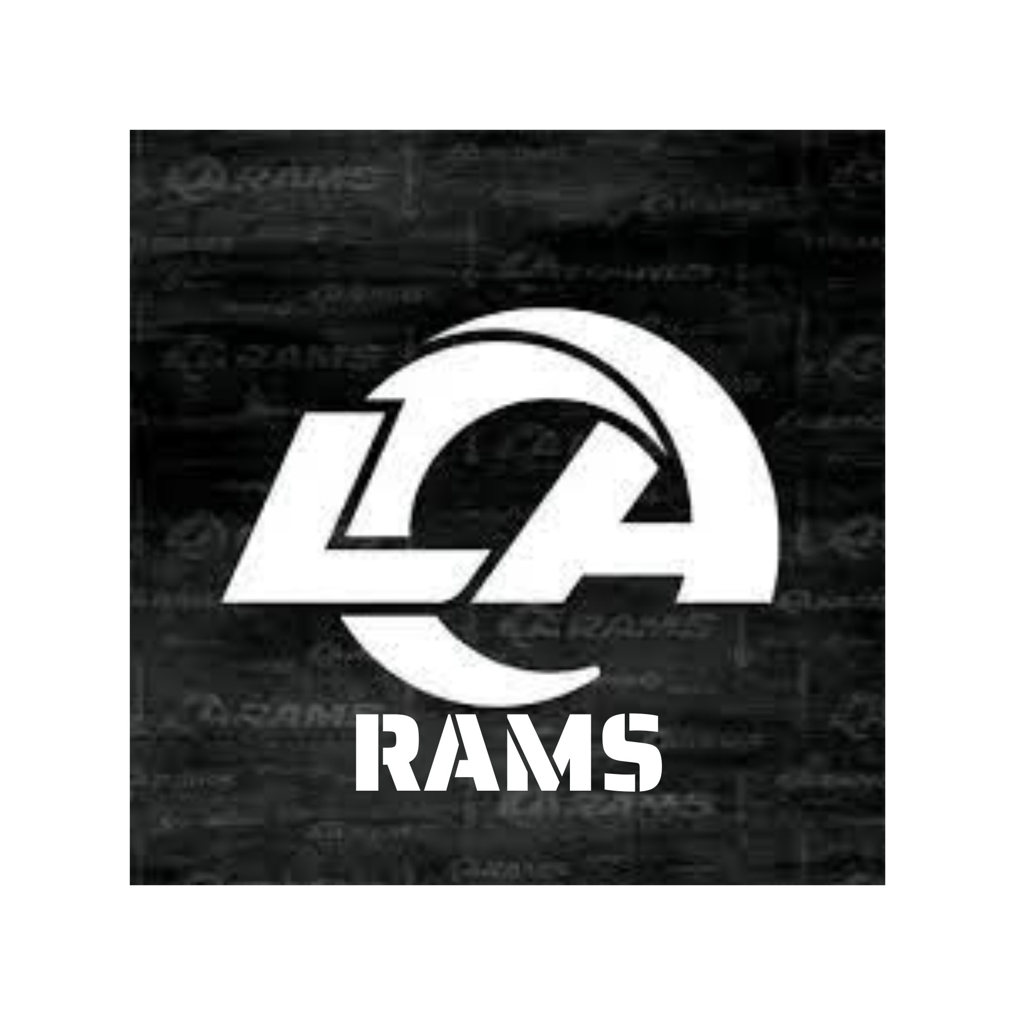 Los Angeles Rams Logo Metal Wall Art, La Rams Metal Wall Decor, Custom
