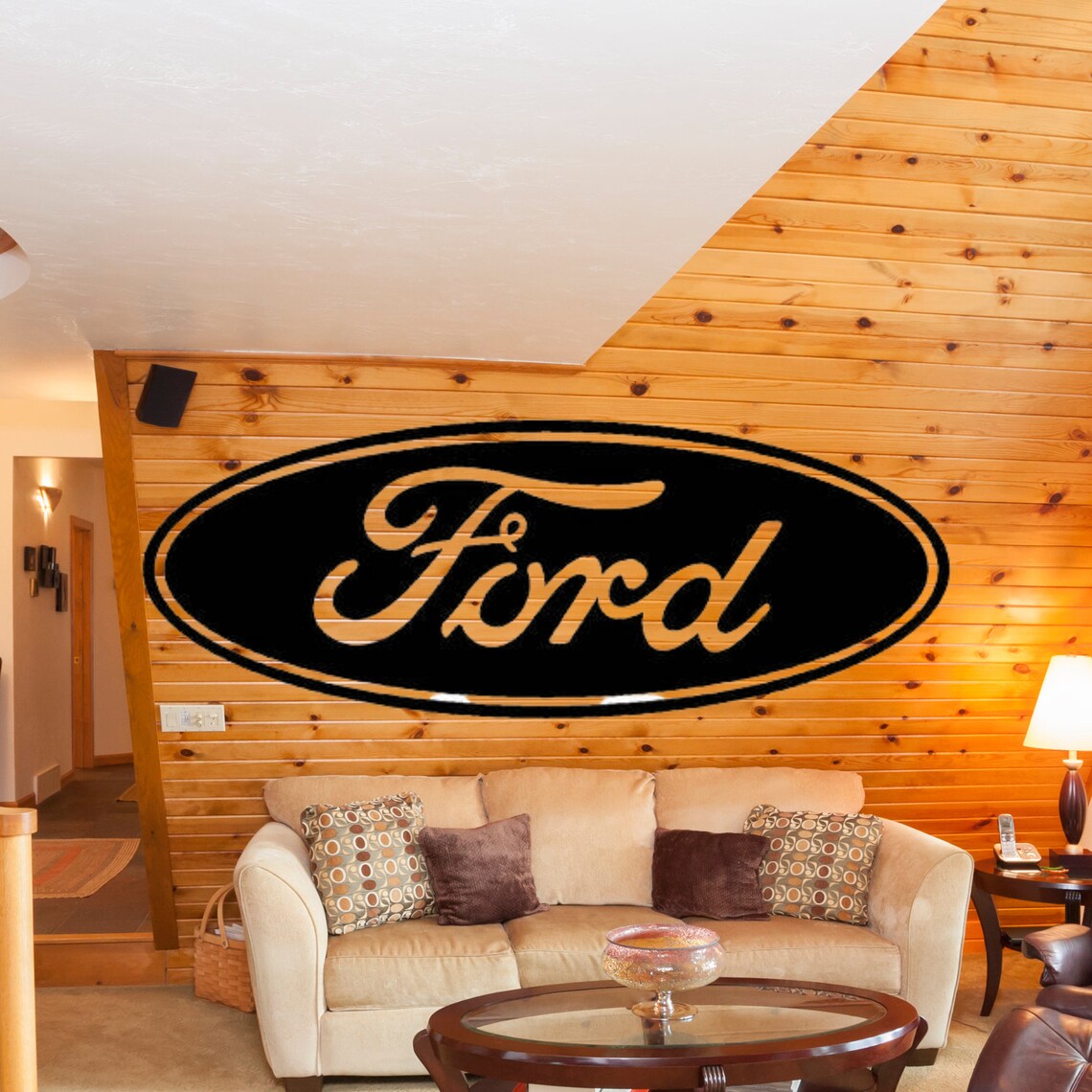 Ford Logo Wall Art, Ford Logo Monogram, Built Ford Tough Wall Decor ...