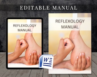 Reflexology Beginner Editable MS Word Manual Reflexology Course Training Learn Reflexology Tutorial Feet & Hands eBook Beginner