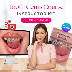 Accredited Tooth Gem Instructors Masterclass Training course Manual Teeth Jewels Guide Educator Canva Editable Video Teach Trainers Forms