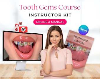 Accredited Tooth Gem Instructors Masterclass Training course Manual Teeth Jewels Guide Educator Canva Editable Video Teach Trainers Forms