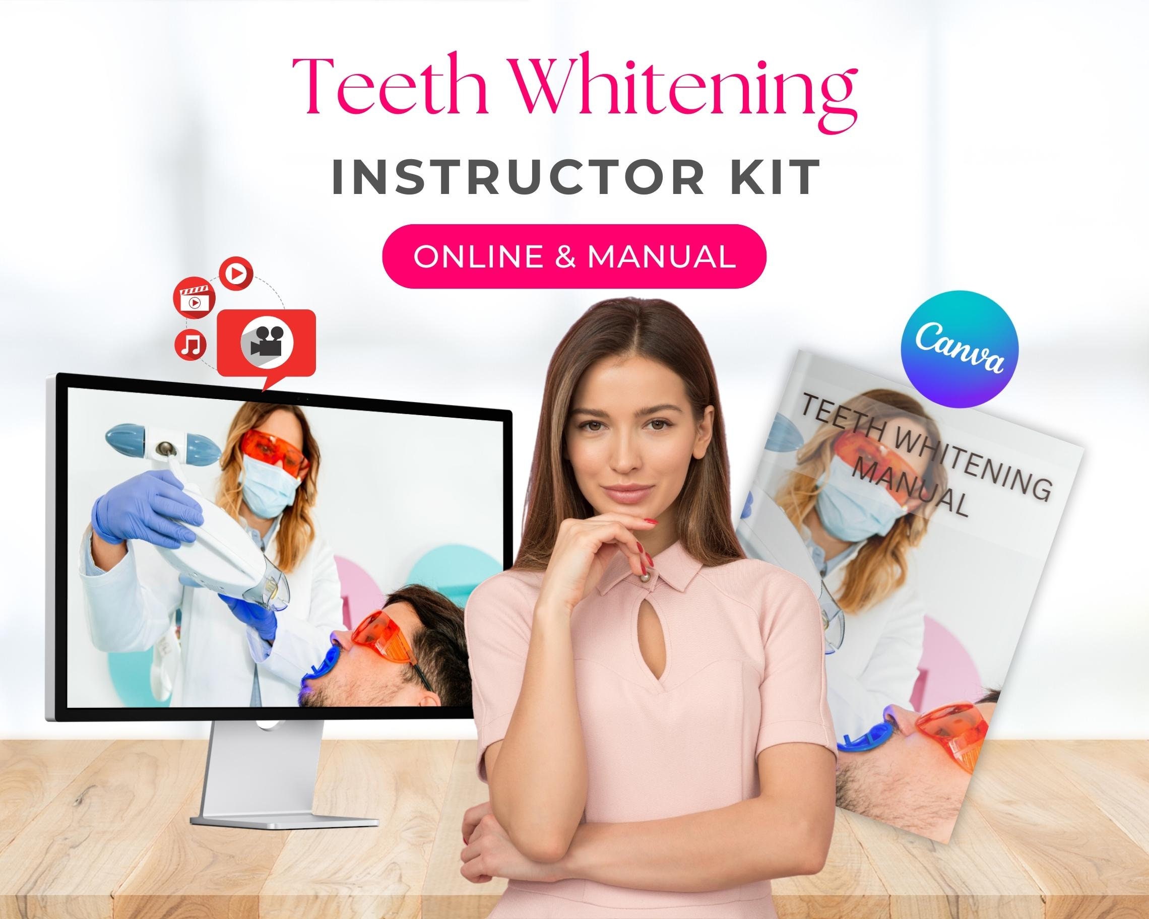 tarwe Blauwe plek pk Teeth Whitening Instructors Masterclass Kit Training Manual - Etsy