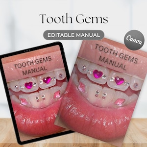 Tooth Gems Editable Canva Manual Training Course Teeth Jewels Guide Educator Teeth Jewel Ebook Teach Trainers Intake Forms Certificate