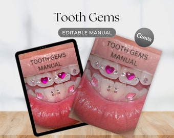 Tooth Gems Editable Canva Manual Training Course Teeth Jewels Guide Educator Teeth Jewel Ebook Teach Trainers Intake Forms Certificate