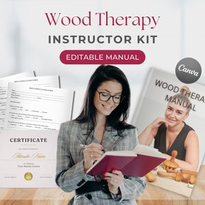 Wood Therapy Instructors Printable Training Manual Body Contour User Guide Educator Canva Editable Teach Trainers School Forms PDF Educator