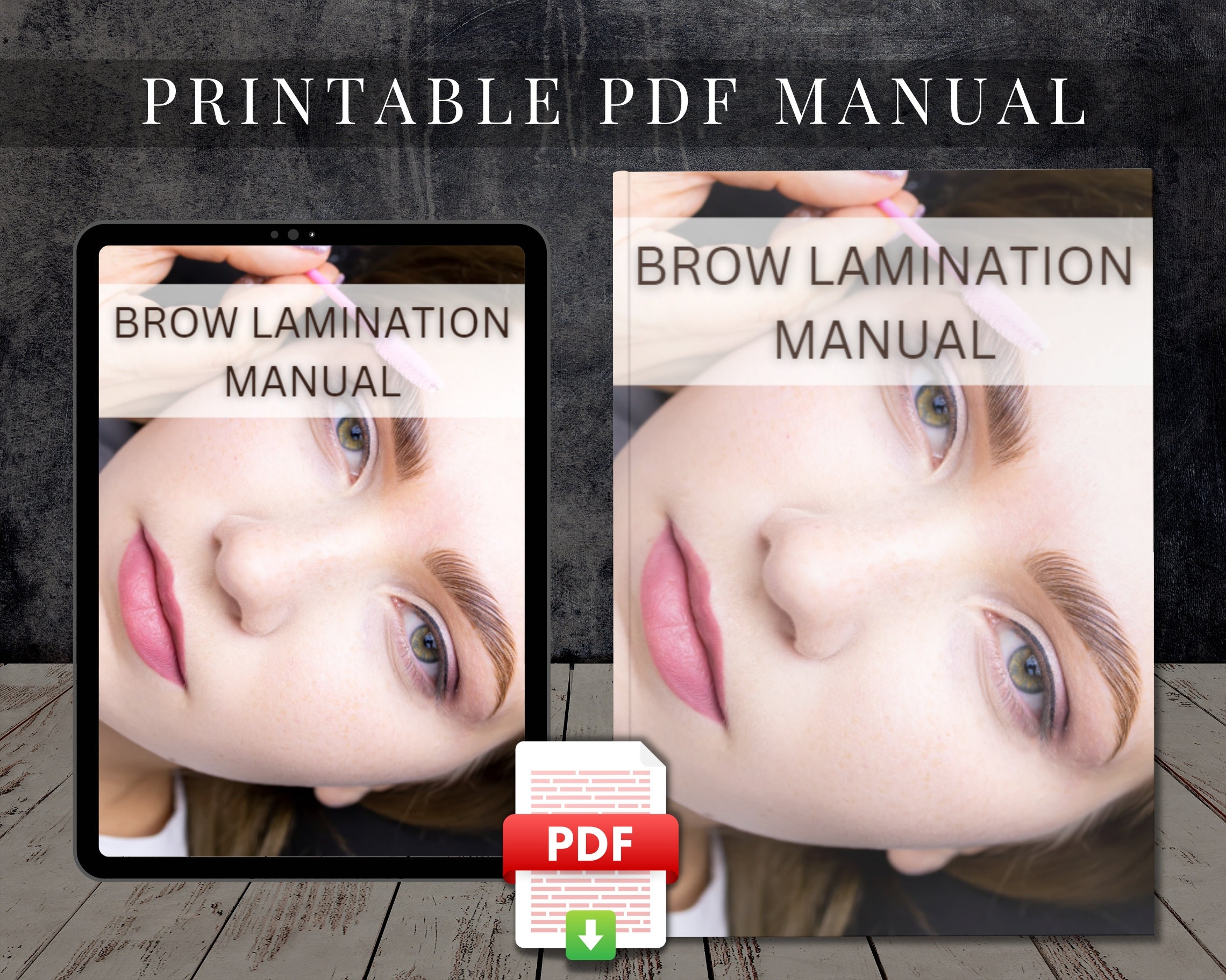 Brow Lamination Printable Pdf Brow Course Training Brow Lamination
