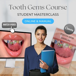 Accredited Tooth Gem Masterclass Training course Manual Teeth Jewels Guide Educator Canva Editable Video Teach Trainers School Forms PDF