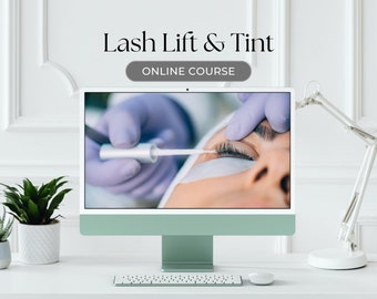 Accredited Lash Lift and Tint Online Masterclass Video Training Course User Guide Class Tutorial Eyelash Perm enhancement curling shaping