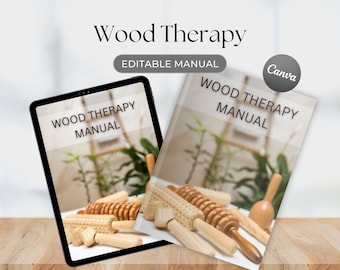 Wood Therapy Editable Canva Maderoterapia Training Manual Lymphatic System Drainage Massage Educator Canva Editable online Forms Certificate