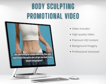 Promotional Video for Body Contouring for marketing your business.  Beauty Promotion Social Media Explainer Video Flyer Ad  Instant Download