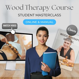 Accredited Wood Therapy Masterclass Maderoterapia Training Manual Lymphatic System Drainage Massage Educator Canva Editable online Forms