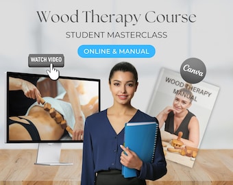 Accredited Wood Therapy Masterclass Maderoterapia Training Manual Lymphatic System Drainage Massage Educator Canva Editable online Forms