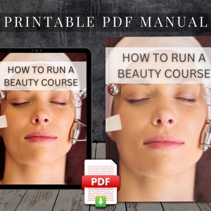 How to Start & Run a Beauty Course Manual Become an Instructor Printable Course PDF Training Beauty Educator Guide Ebook Beauty School
