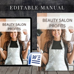 How to Run a Profitable Beauty Business Printable PDF Course Training Manual Tutorial Beauty Facial eBook Salon & Beauty Business  Success