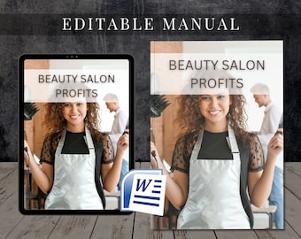 How to Run a Profitable Beauty Business Printable PDF Course Training Manual Tutorial Beauty Facial eBook Salon & Beauty Business  Success