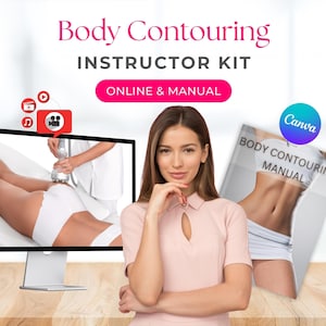 Accredited Body Contouring Instructors Course Canva Editable Video Manual Sculpting Vacuum Therapy Radiofrequency Ultrasound Cavitation