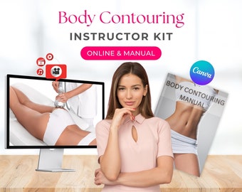 Body Contouring Instructors Course Canva Editable Online Video Training Manual Sculpting Vacuum Therapy Radiofrequency Ultrasound Cavitation