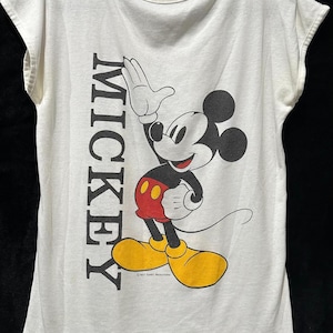 Vintage Mickey Mouse double sided t-shirt