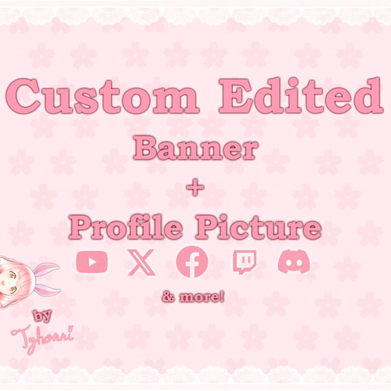 Custom Banner & PFP Commission | Made-To-Order Picture/Icon for Discord, YouTube, Twitch, Twitter, Facebook, etc. | Anime Channel Banner